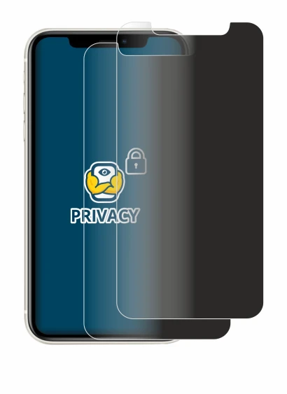 Abbildung des Geräts Apple iPhone 11 mit einer Vielzahl des Displayschutzes.