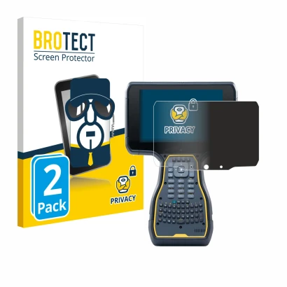 Vorderseite einer Produktverpackung mit dem Markenlogo BROTECT. Daneben ist das Gerät Trimble TSC7 Controller mit dem zugehöri