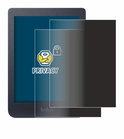 Abbildung des Geräts Kobo Nia mit einer Vielzahl des Displayschutzes.