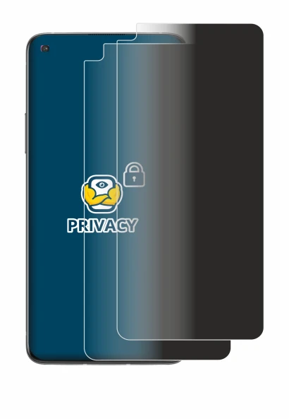 Abbildung des Geräts OnePlus 8T mit einer Vielzahl des Displayschutzes.