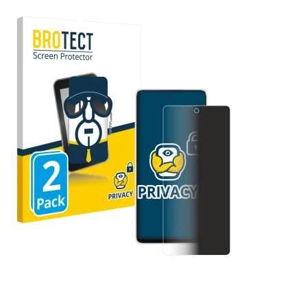 Vorderseite einer Produktverpackung mit dem Markenlogo BROTECT. Daneben ist das Gerät Samsung Galaxy A53 5G mit dem zugehörige