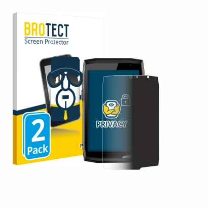 Vorderseite einer Produktverpackung mit dem Markenlogo BROTECT. Daneben ist das Gerät Crosscall Core T5 mit dem zugehörigen Di