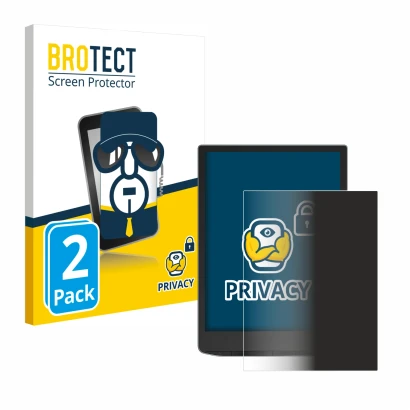 Vorderseite einer Produktverpackung mit dem Markenlogo BROTECT. Daneben ist das Gerät PocketBook InkPad Color 3 mit dem zugehö