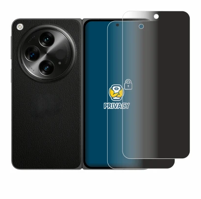 Abbildung des Geräts OnePlus Open mit einer Vielzahl des Displayschutzes.