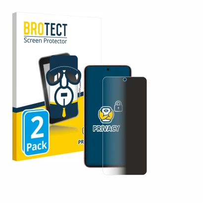 Vorderseite einer Produktverpackung mit dem Markenlogo BROTECT. Daneben ist das Gerät Google Pixel 8 (case-friendly) mit dem z