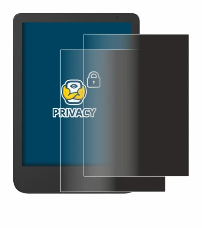 Abbildung des Geräts Tolino Shine 5 Color 2024 mit einer Vielzahl des Displayschutzes.