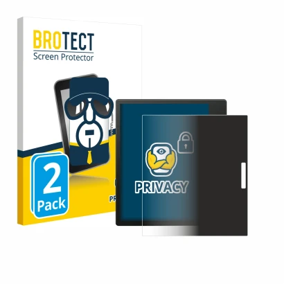 Vorderseite einer Produktverpackung mit dem Markenlogo BROTECT. Daneben ist das Gerät Boox Go Color 7 mit dem zugehörigen Disp