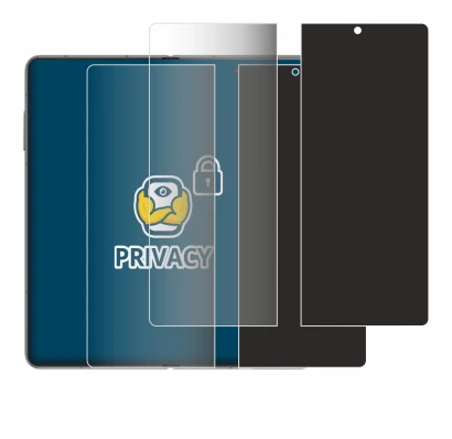 Abbildung des Geräts Honor Magic V3 (inneres Display) mit einer Vielzahl des Displayschutzes.