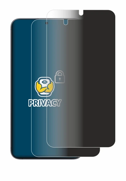 Abbildung des Geräts Samsung Galaxy S25 Plus mit einer Vielzahl des Displayschutzes.