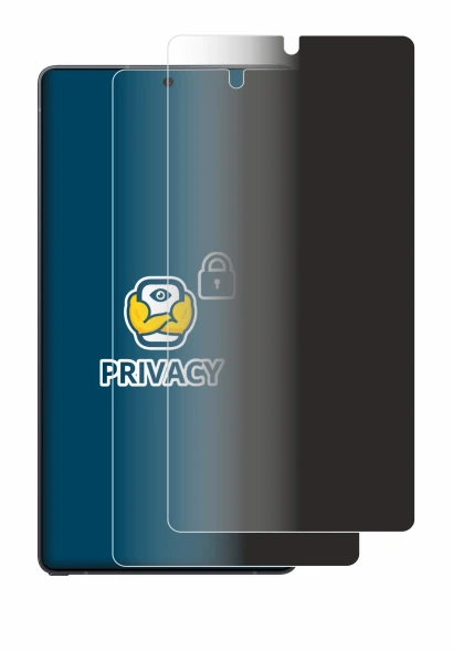 Abbildung des Geräts Samsung Galaxy S25 Ultra mit einer Vielzahl des Displayschutzes.