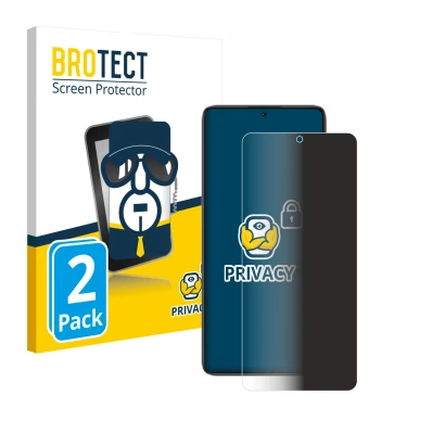 Vorderseite einer Produktverpackung mit dem Markenlogo BROTECT. Daneben ist das Gerät Xiaomi Poco F7 Ultra mit dem zugehörigen