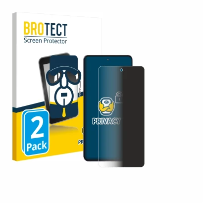 Vorderseite einer Produktverpackung mit dem Markenlogo BROTECT. Daneben ist das Gerät Motorola Moto G86 Power mit dem zugehöri