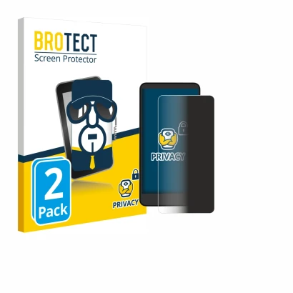 Vorderseite einer Produktverpackung mit dem Markenlogo BROTECT. Daneben ist das Gerät Xiaomi Moaan InkPalm Mini Plus 2 mit dem