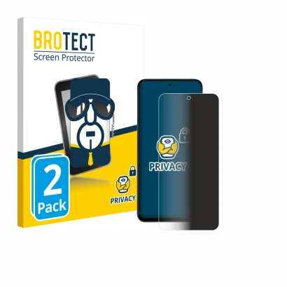 Vorderseite einer Produktverpackung mit dem Markenlogo BROTECT. Daneben ist das Gerät Honor 400 Smart mit dem zugehörigen Disp