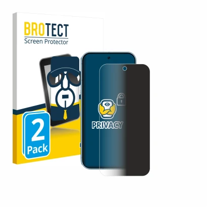 Vorderseite einer Produktverpackung mit dem Markenlogo BROTECT. Daneben ist das Gerät Google Pixel 9 (case-friendly) mit dem z