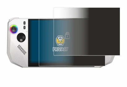 Abbildung des Geräts MSI Claw A8 BZ2EM mit einer Vielzahl des Displayschutzes.