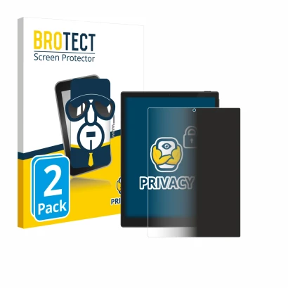 Vorderseite einer Produktverpackung mit dem Markenlogo BROTECT. Daneben ist das Gerät Hannspree Lumo 7.8 mit dem zugehörigen D