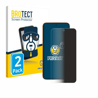 Vorderseite einer Produktverpackung mit dem Markenlogo BROTECT. Daneben ist das Gerät Xiaomi Redmi Turbo 5 Max mit dem zugehör