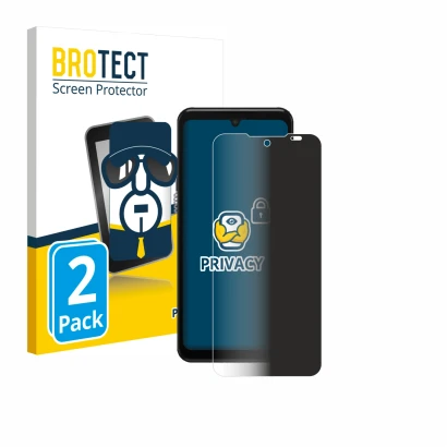 Vorderseite einer Produktverpackung mit dem Markenlogo BROTECT. Daneben ist das Gerät Sunmi M3 mit dem zugehörigen Displayschu