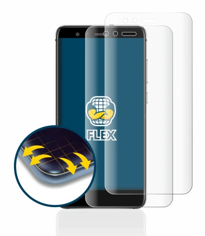 Abbildung des Geräts Huawei P10 Lite mit einer Vielzahl des Displayschutzes.