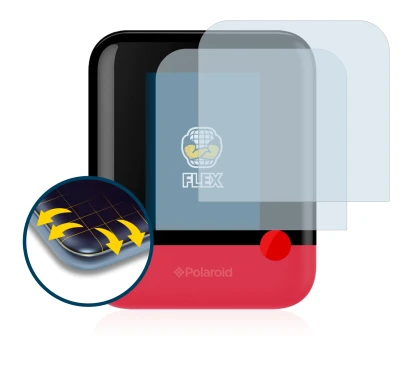 Abbildung des Geräts Polaroid Pop mit einer Vielzahl des Displayschutzes.