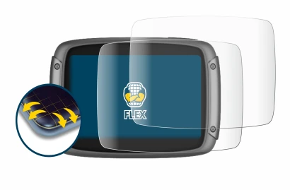 Abbildung des Geräts TomTom Rider 550 mit einer Vielzahl des Displayschutzes.