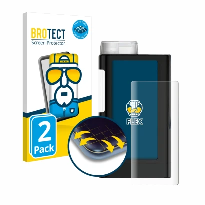 Vorderseite einer Produktverpackung mit dem Markenlogo BROTECT. Daneben ist das Gerät Mylife YpsoPump mit dem zugehörigen Disp