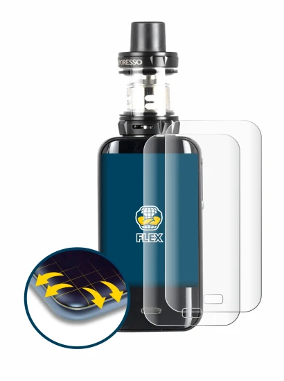 Abbildung des Geräts Vaporesso Luxe mit einer Vielzahl des Displayschutzes.