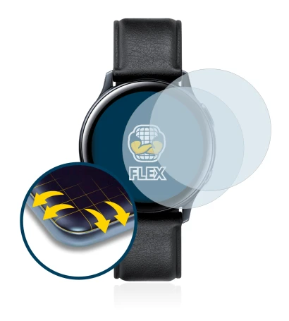 Abbildung des Geräts Samsung Galaxy Watch Active 2 (40mm) mit einer Vielzahl des Displayschutzes.