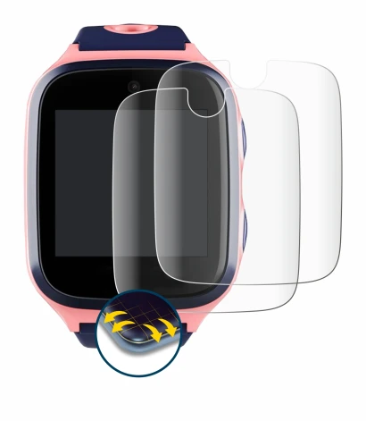 Abbildung des Geräts Xplora 4 mit einer Vielzahl des Displayschutzes.