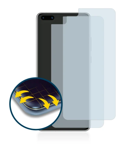 Abbildung des Geräts Huawei P40 mit einer Vielzahl des Displayschutzes.