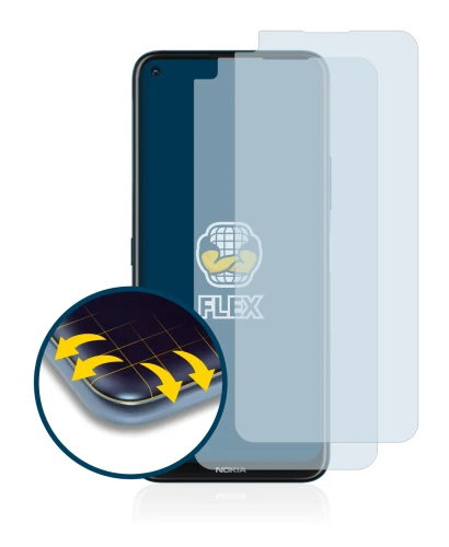 Abbildung des Geräts Nokia 8.3 5G mit einer Vielzahl des Displayschutzes.