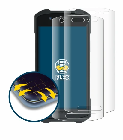 Abbildung des Geräts Zebra TC21 mit einer Vielzahl des Displayschutzes.