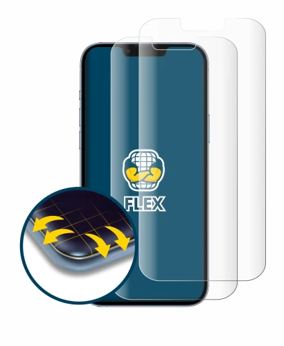 Abbildung des Geräts Apple iPhone 13 Pro Max mit einer Vielzahl des Displayschutzes.