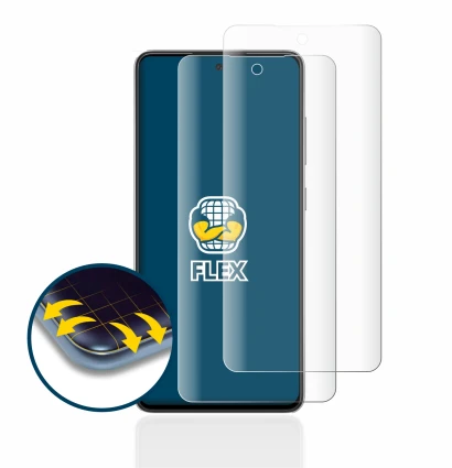 Abbildung des Geräts Samsung Galaxy A52s 5G mit einer Vielzahl des Displayschutzes.