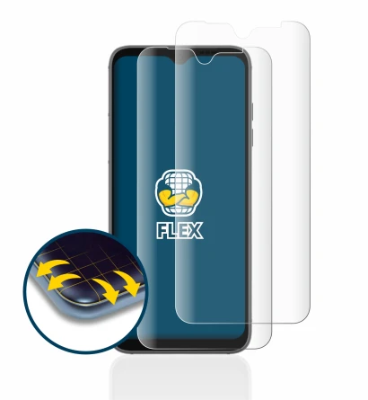 Abbildung des Geräts Fairphone 4 mit einer Vielzahl des Displayschutzes.