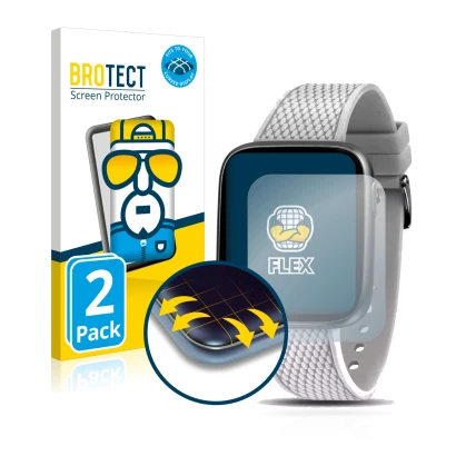 Vorderseite einer Produktverpackung mit dem Markenlogo BROTECT. Daneben ist das Gerät Morellato M-01 mit dem zugehörigen Displ