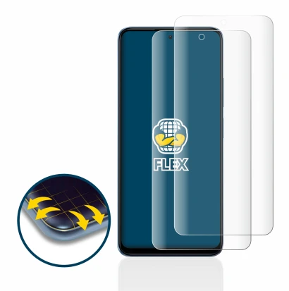 Abbildung des Geräts Xiaomi Redmi Note 12 mit einer Vielzahl des Displayschutzes.