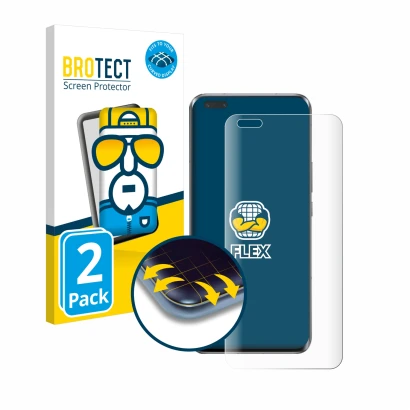 Vorderseite einer Produktverpackung mit dem Markenlogo BROTECT. Daneben ist das Gerät Honor Magic 5 Pro mit dem zugehörigen Di