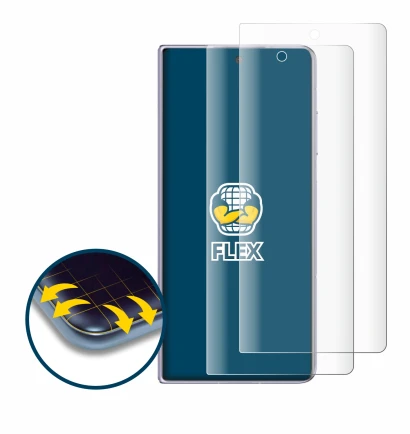 Abbildung des Geräts Honor Magic V2 mit einer Vielzahl des Displayschutzes.