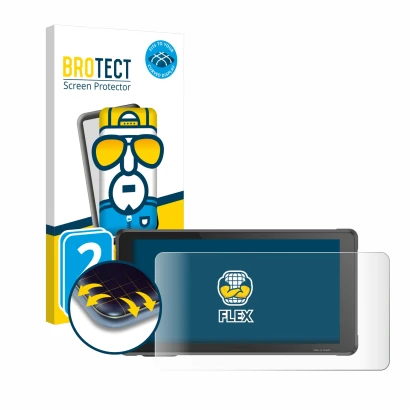 Vorderseite einer Produktverpackung mit dem Markenlogo BROTECT. Daneben ist das Gerät Interphone RideSync Sync55 mit dem zugeh