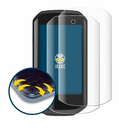 Abbildung des Geräts Garmin Edge 1050 mit einer Vielzahl des Displayschutzes.