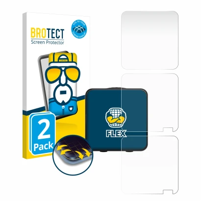 Vorderseite einer Produktverpackung mit dem Markenlogo BROTECT. Daneben ist das Gerät Rode Wireless Pro mit dem zugehörigen Di