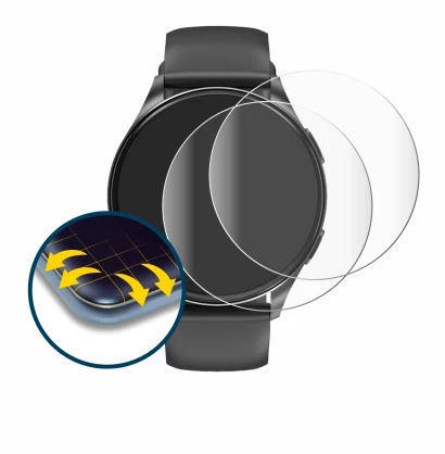 Abbildung des Geräts Blackview X20 1.43" mit einer Vielzahl des Displayschutzes.