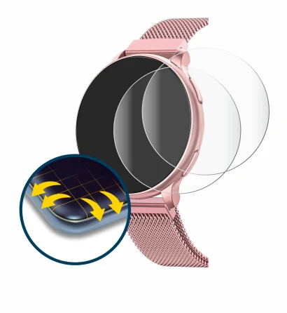 Abbildung des Geräts Banlvs Smartwatch 1.27" mit einer Vielzahl des Displayschutzes.