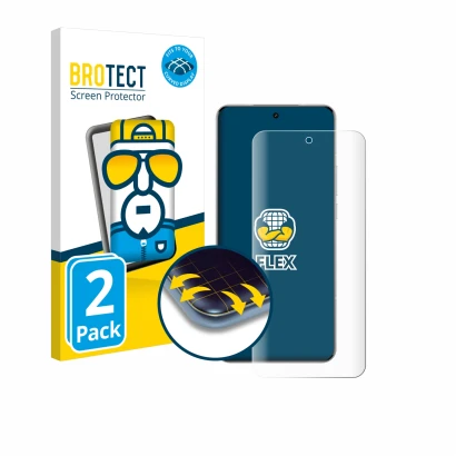 Vorderseite einer Produktverpackung mit dem Markenlogo BROTECT. Daneben ist das Gerät Xiaomi 15 Ultra mit dem zugehörigen Disp