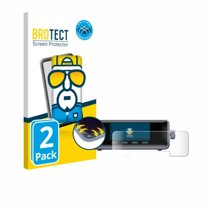 Vorderseite einer Produktverpackung mit dem Markenlogo BROTECT. Daneben ist das Gerät Anker Prime 250 W GaNPrime mit dem zugeh