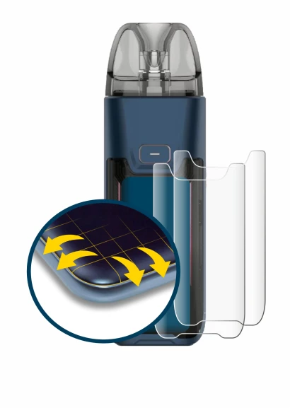 Abbildung des Geräts Vaporesso Luxe XR Max 2 mit einer Vielzahl des Displayschutzes.