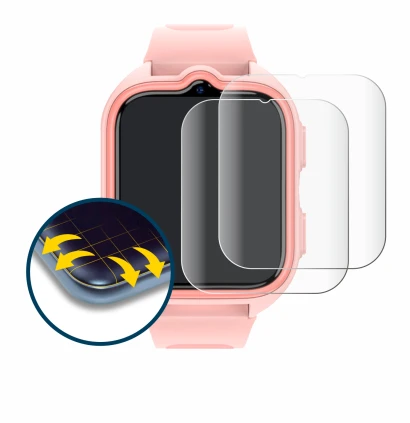 Abbildung des Geräts Blackview Z30 Kids Smartwatch mit einer Vielzahl des Displayschutzes.