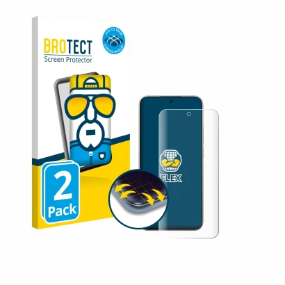 Vorderseite einer Produktverpackung mit dem Markenlogo BROTECT. Daneben ist das Gerät Xiaomi 15T mit dem zugehörigen Displaysc